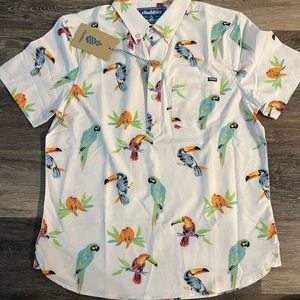 NWT chubbies parrot polo small